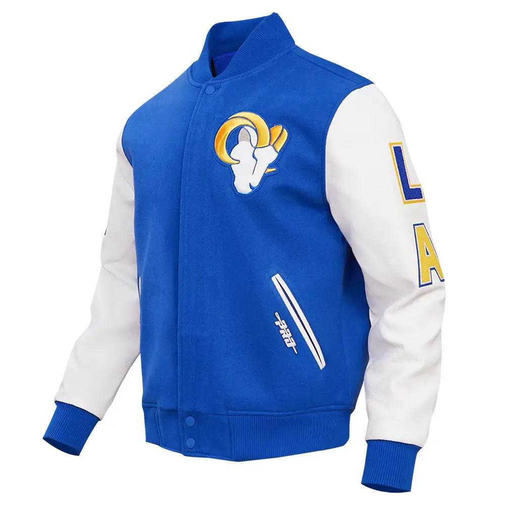 NFL Los Angeles Rams Pro Standard Royal Blue Varsity Jacket USA Jackets