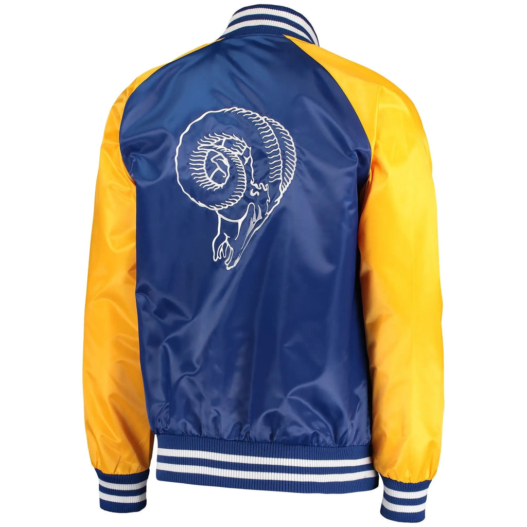 NFL Los Angeles Rams Starter Lead-Off Varsity Satin Jacket USA Jackets