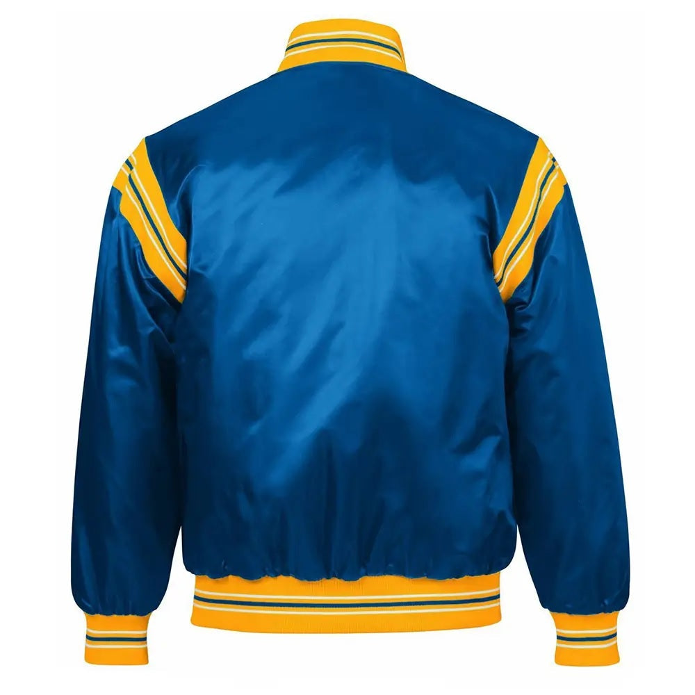 NFL Los Angeles Rams The Enforcer Royal Blue Satin Jacket USA Jackets