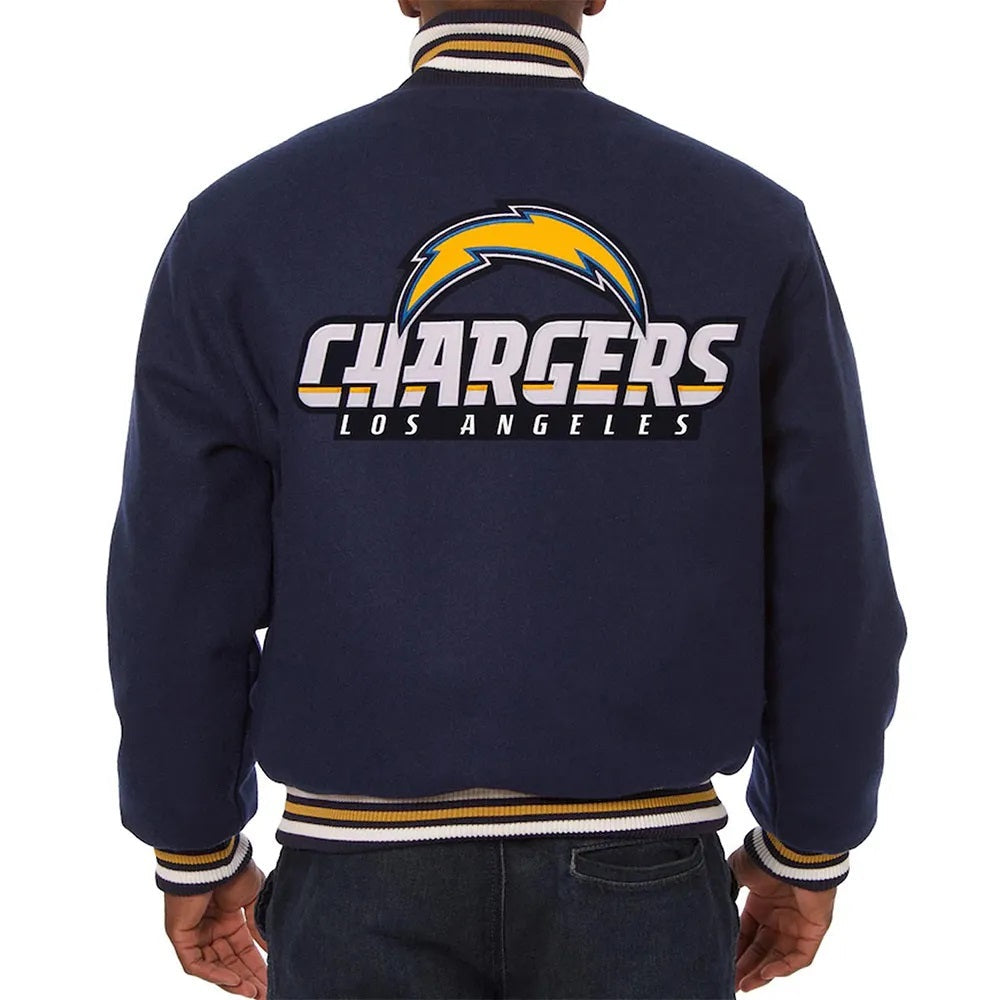 LA Chargers Blue Wool Varsity Jacket USA Jackets