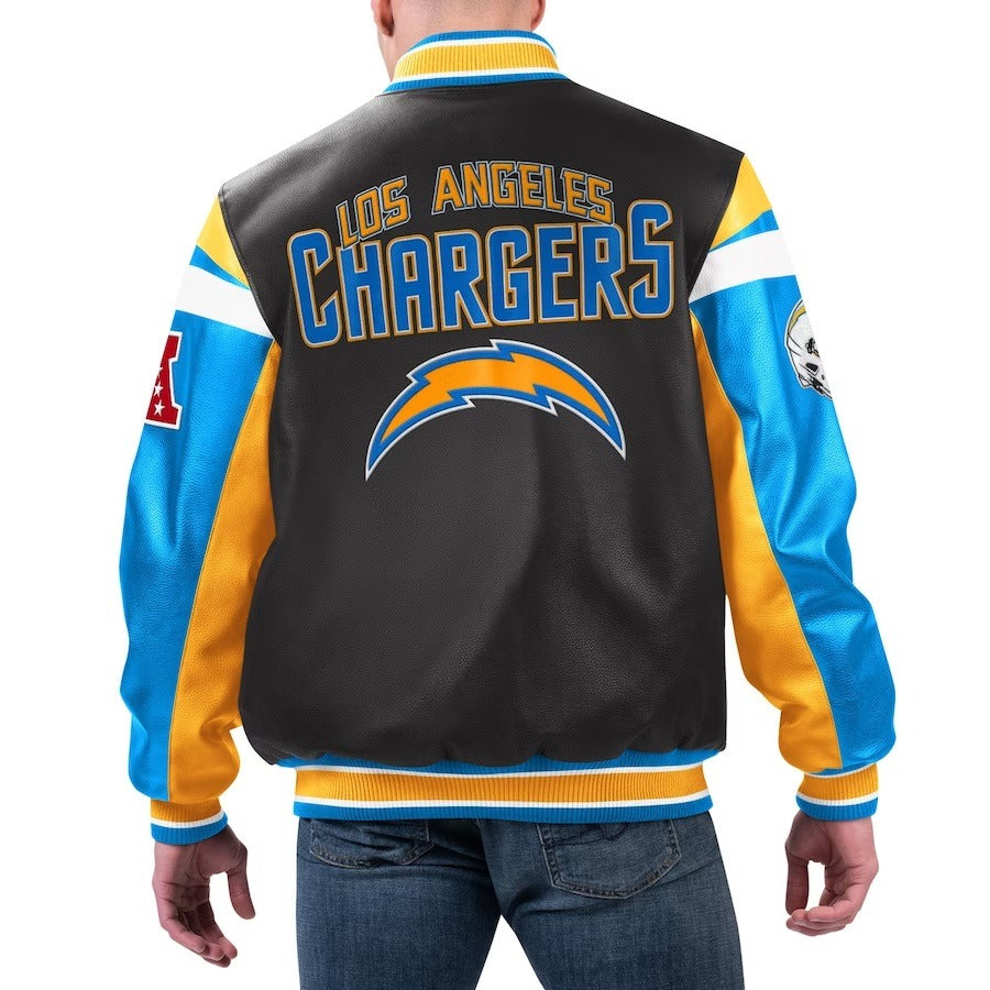 LA Chargers Leather Varsity Jacket USA Jackets