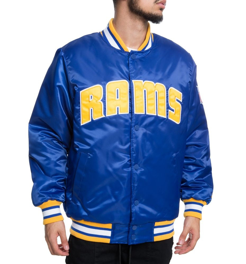 Los Angeles Rams Full-Snap Satin Jacket USA Jackets