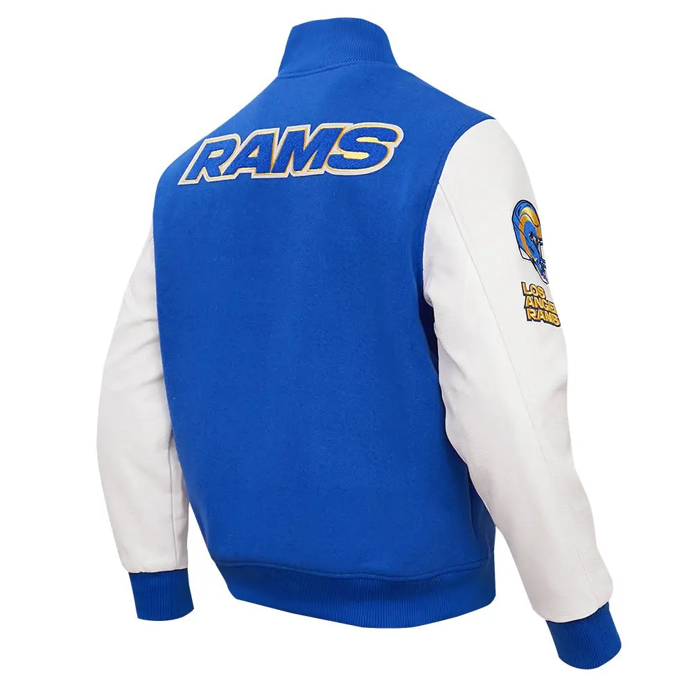 NFL Los Angeles Rams Pro Standard Royal Blue Varsity Jacket USA Jackets