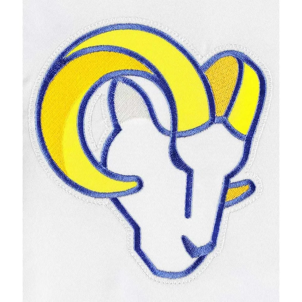 LA Rams Throwback Warm Up Pitch Varsity Satin Jacket USA Jackets