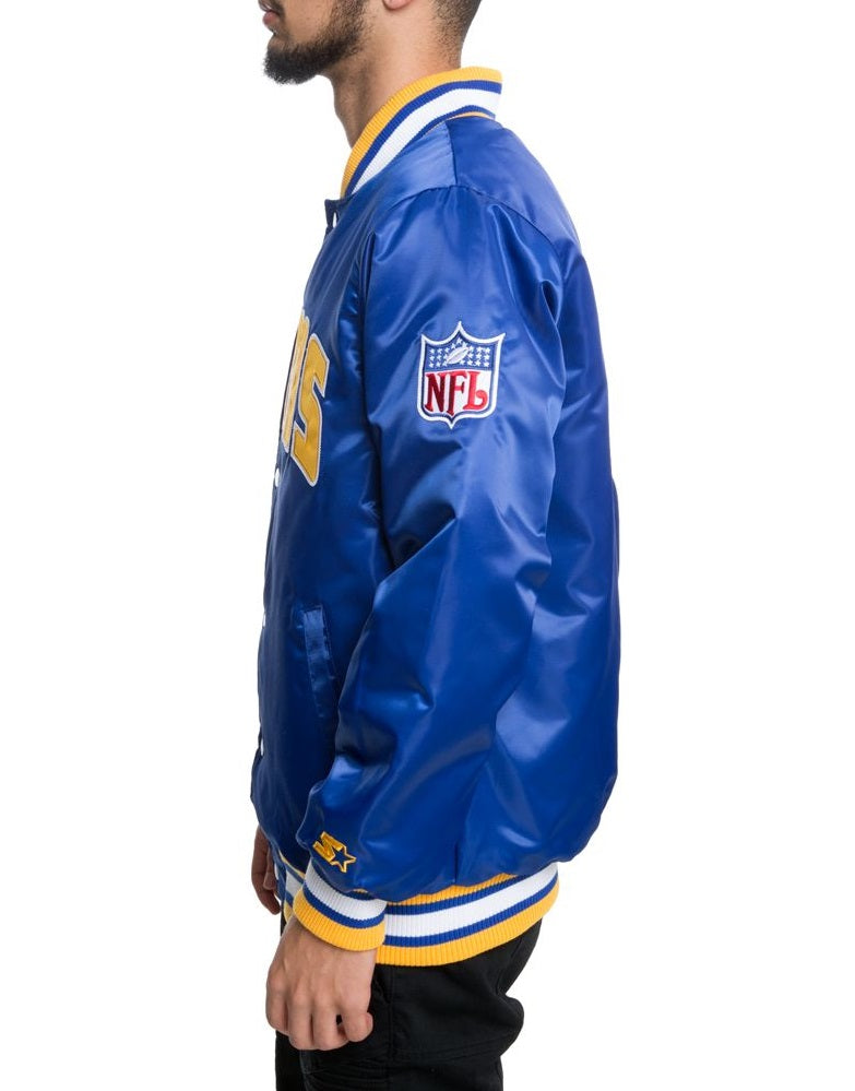 Los Angeles Rams Full-Snap Satin Jacket USA Jackets