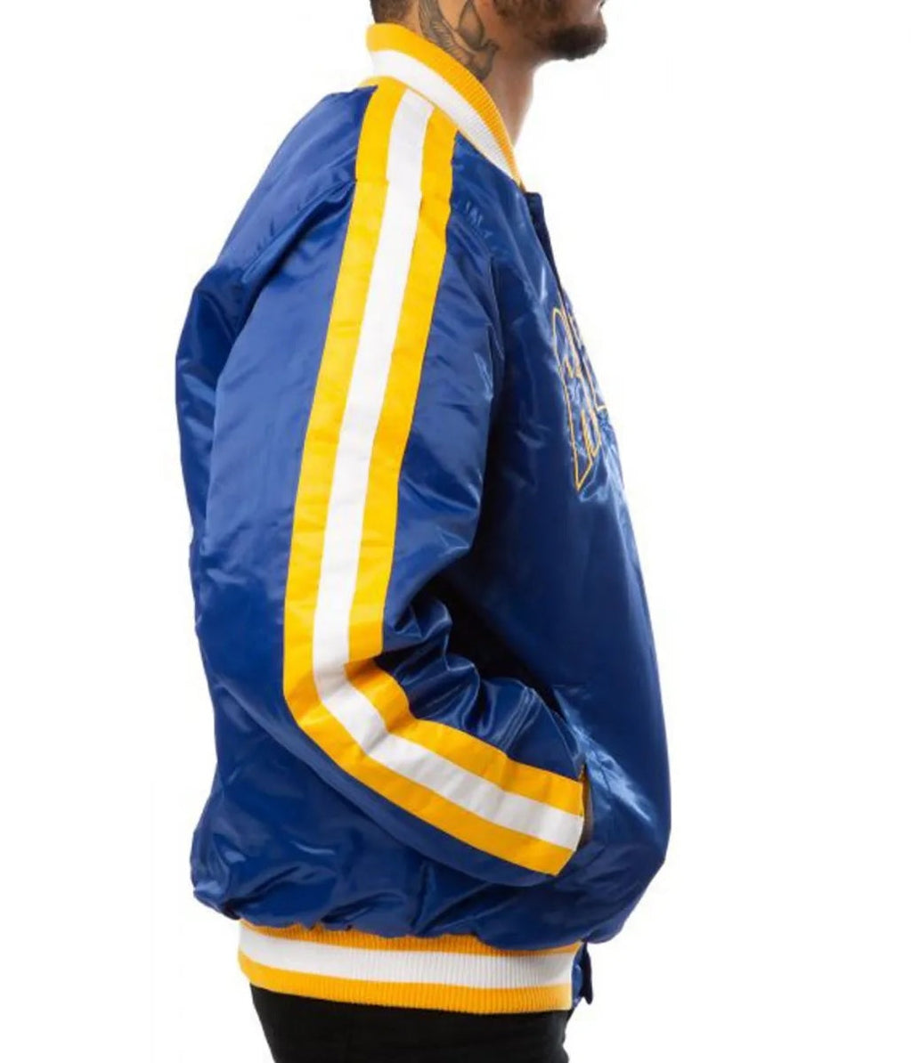Rams LA Satin Blue Jacket USA Jackets
