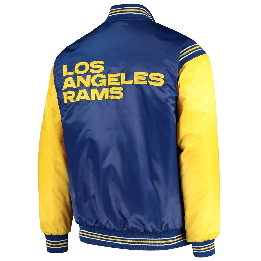 LA Rams Blue and Yellow Jacket USA Jackets