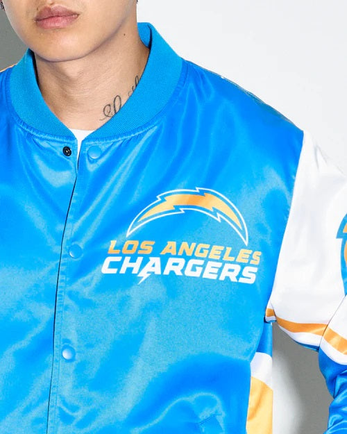 Los Angeles Chargers Fanimation Satin Jacket USA Jackets
