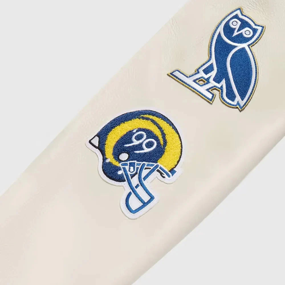 Ovo X Nfl Los Angeles Rams Varsity Jacket USA Jackets