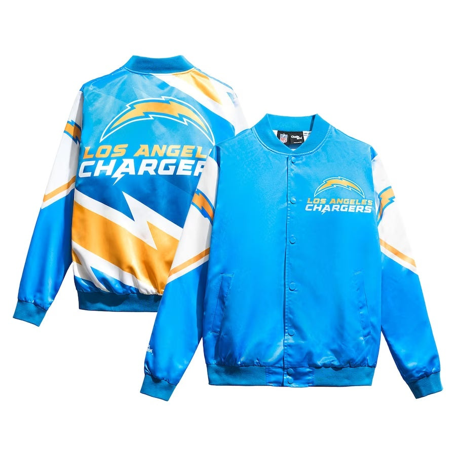 Los Angeles Chargers Fanimation Satin Jacket USA Jackets