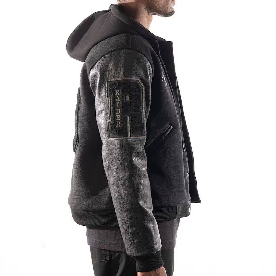 Mens Las Vegas Raiders x The Wild Collective Varsity Jacket USA Jackets
