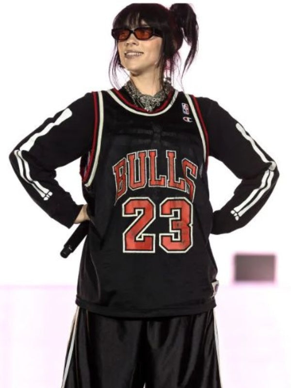 Billie Eilish Black & Red Jersey NYC Jackets