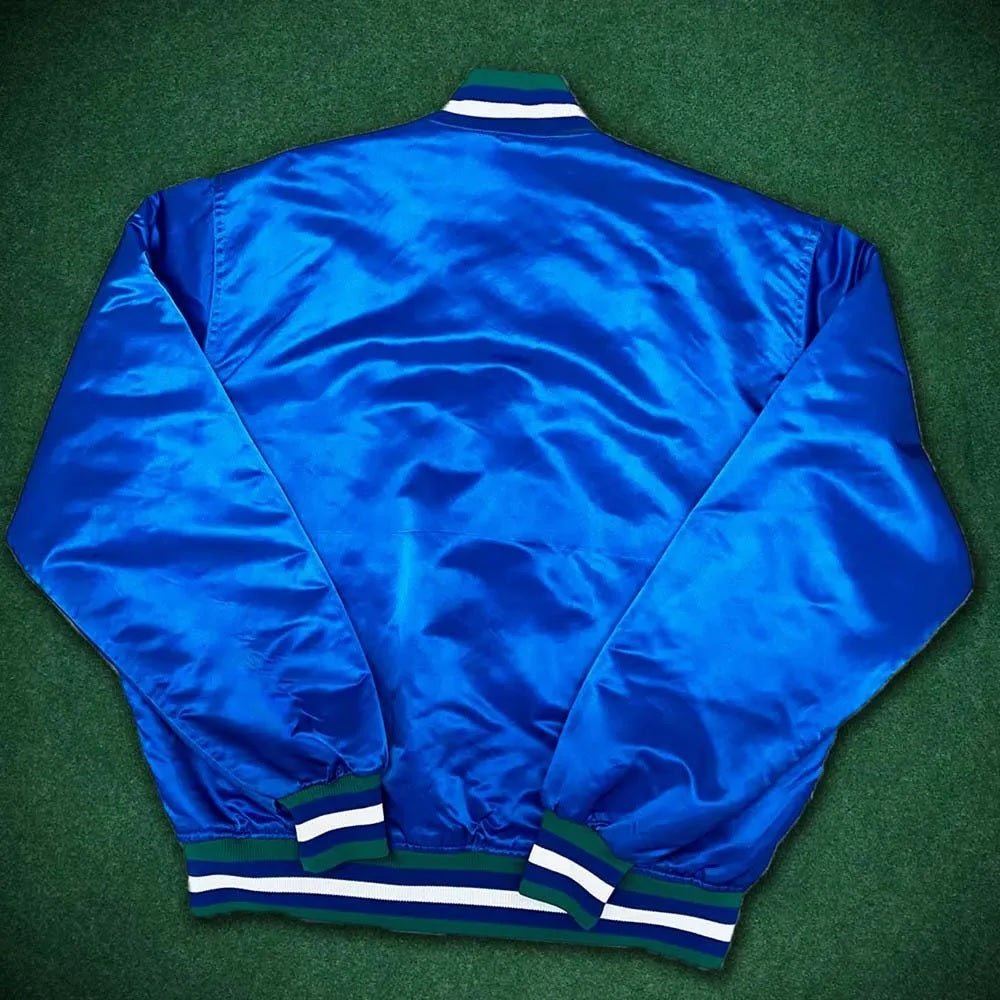 Minnesota Timberwolves 90’s Blue Satin Jacket