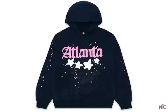 Navy Sp5der Atlanta Hoodie Clanton Jacket