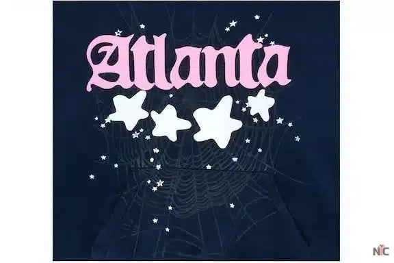 Navy Sp5der Atlanta Hoodie Clanton Jacket