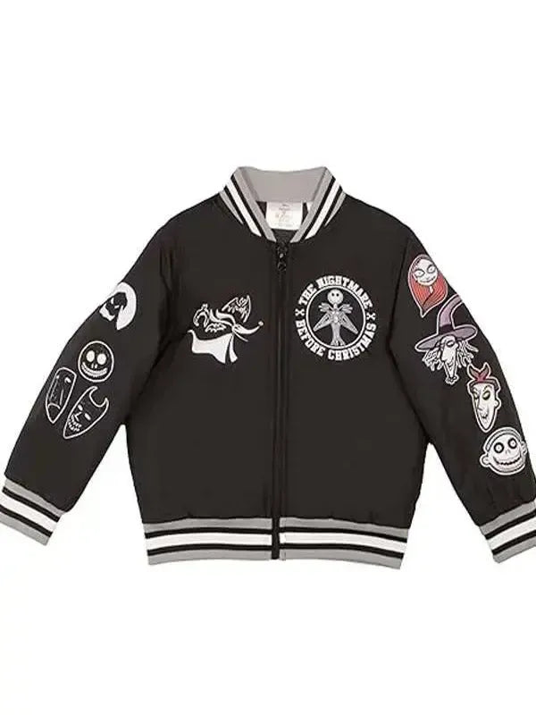 Nightmare Before Christmas Black Varsity Jacket