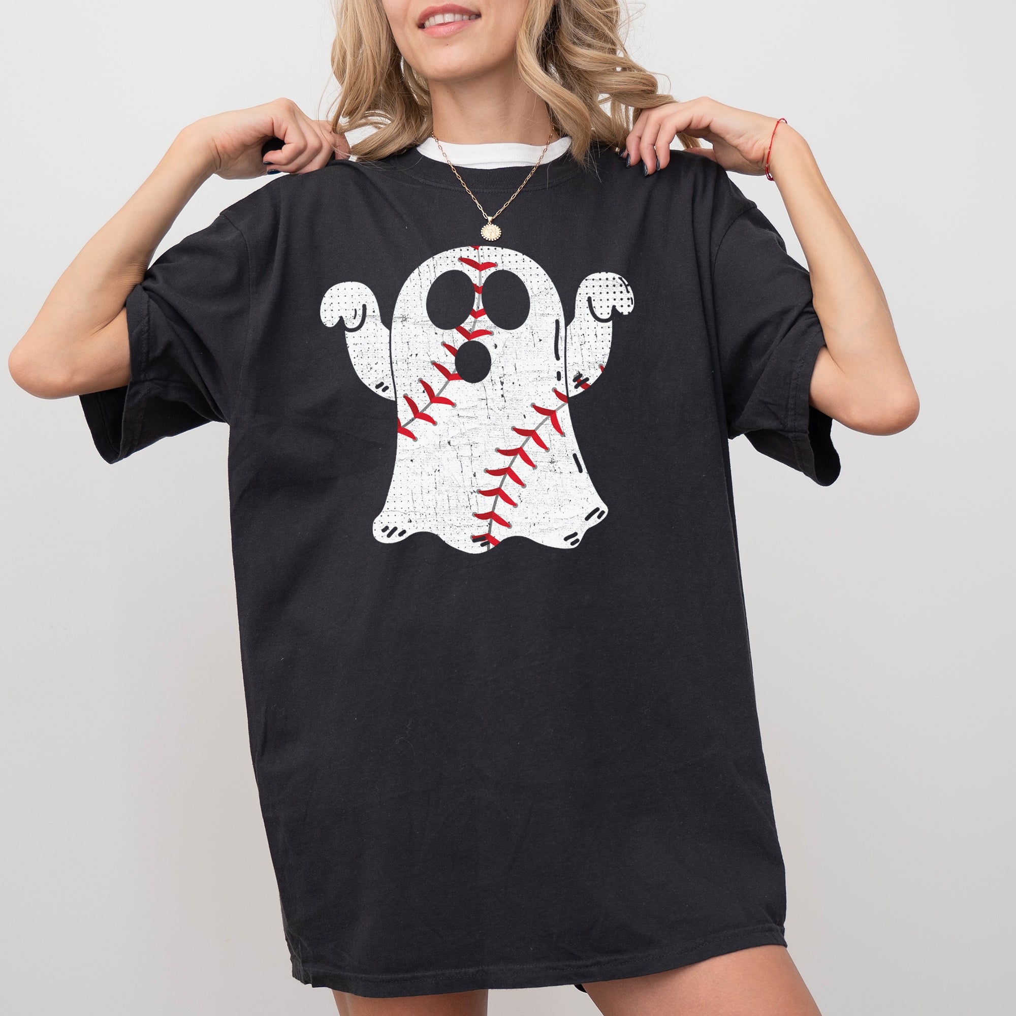 Baseball Ghost, Spooky, Skeleton, Funny, Witch, Aesthetic, Meme, Halloween, Costume, Tshirt Comfort Colors T-Shirt