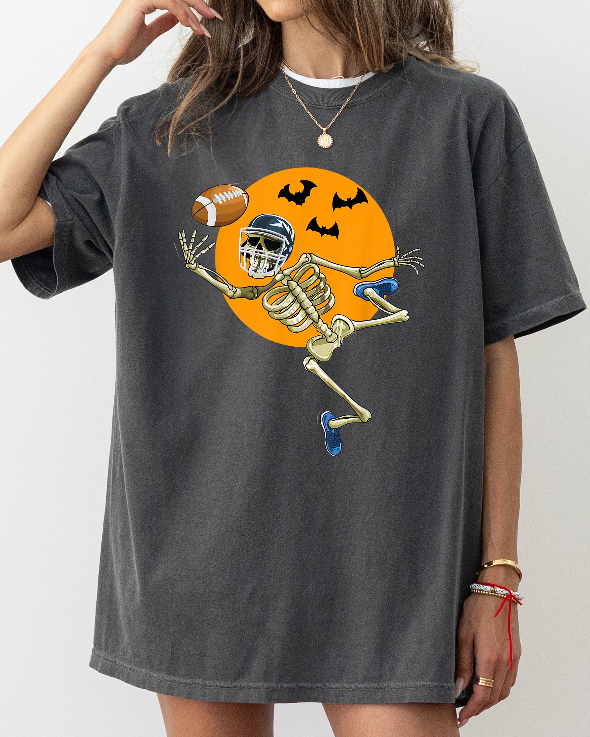 American Football, Skeleton, Spooky, Funny, Witch, Aesthetic, Meme, Halloween, Costume, Tshirt Comfort Colors T-Shirt