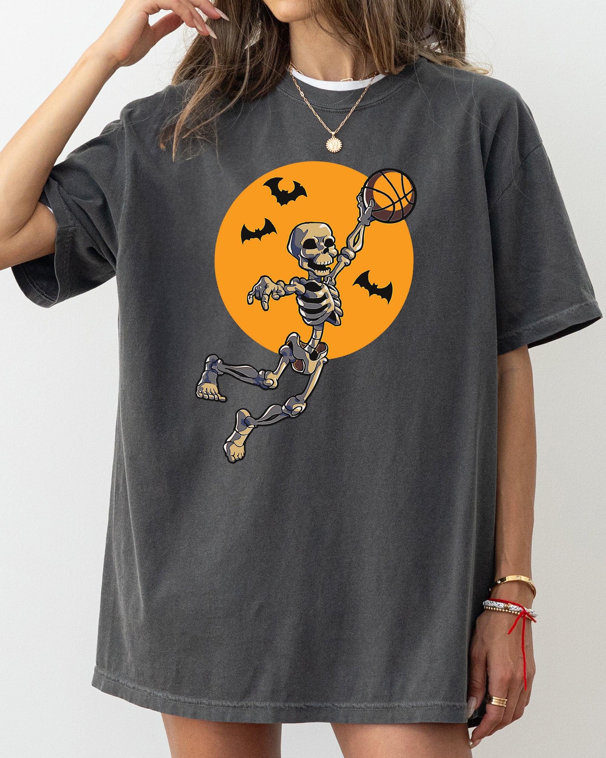 Basketball, Skeleton, Spooky, Funny, Witch, Aesthetic, Meme, Halloween, Costume, Tshirt Comfort Colors T-Shirt