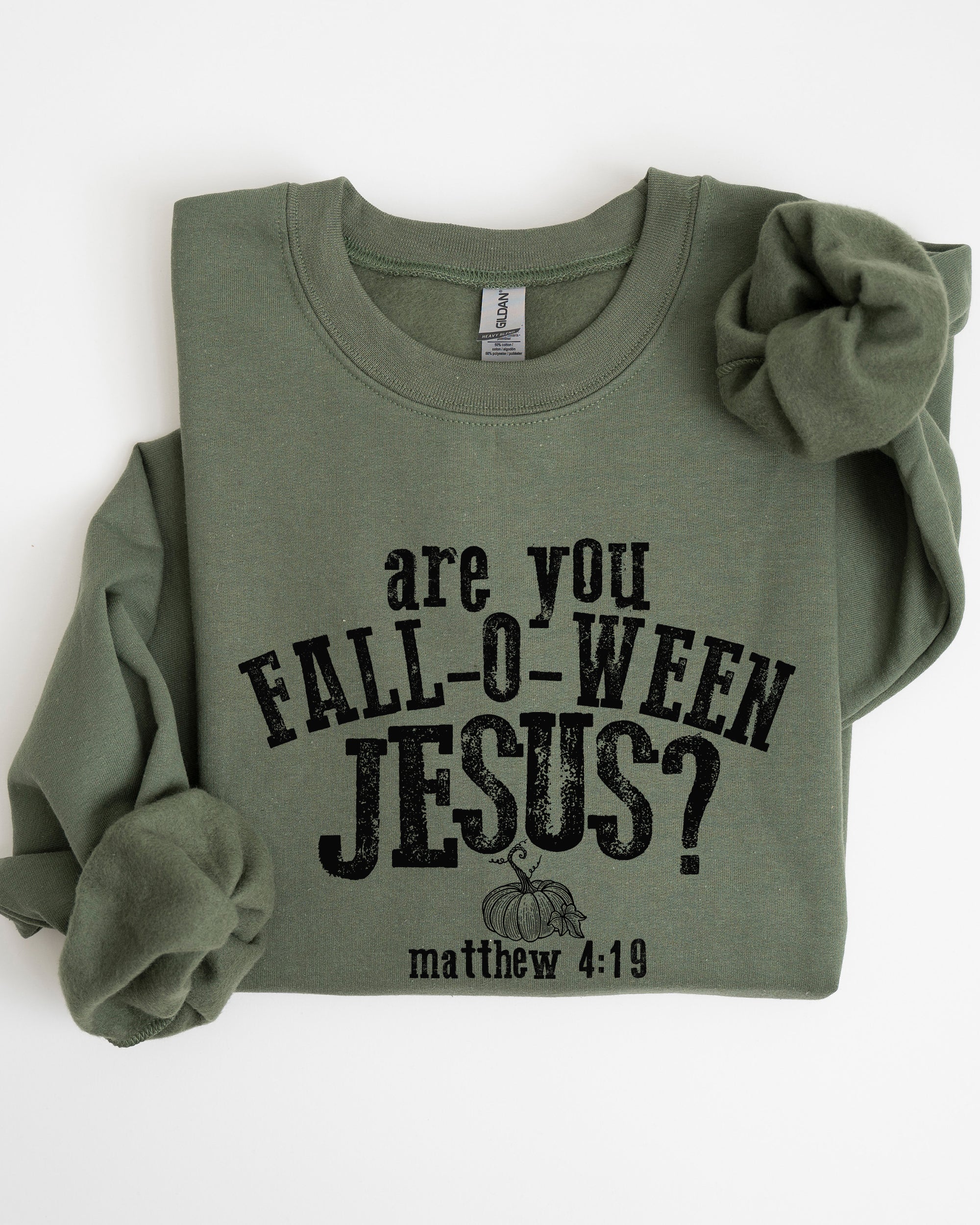 Are You Fall-O-Ween Jesus, Skeleton, Funny, Ghost, Spooky, Witch, Aesthetic, Meme, Halloween, Costume Sweatshirt