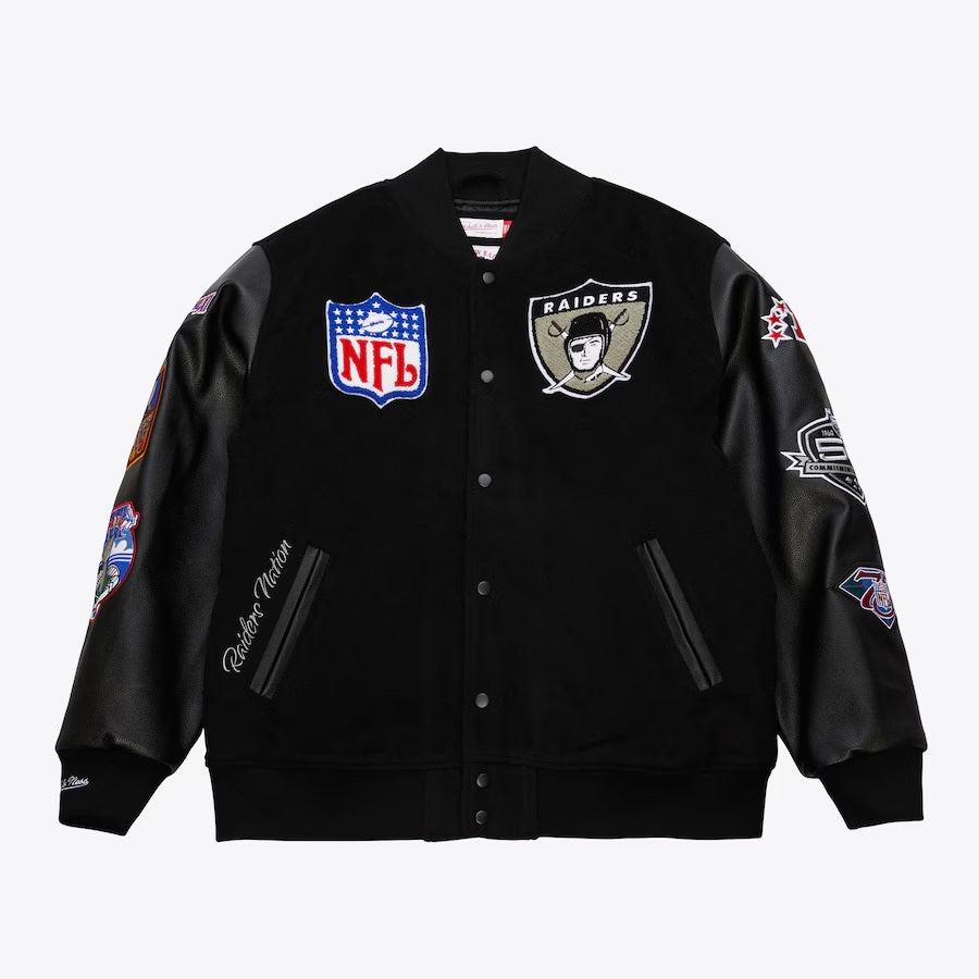 Oakland Raiders Blackout Collection Vintage Jacket USA Jackets