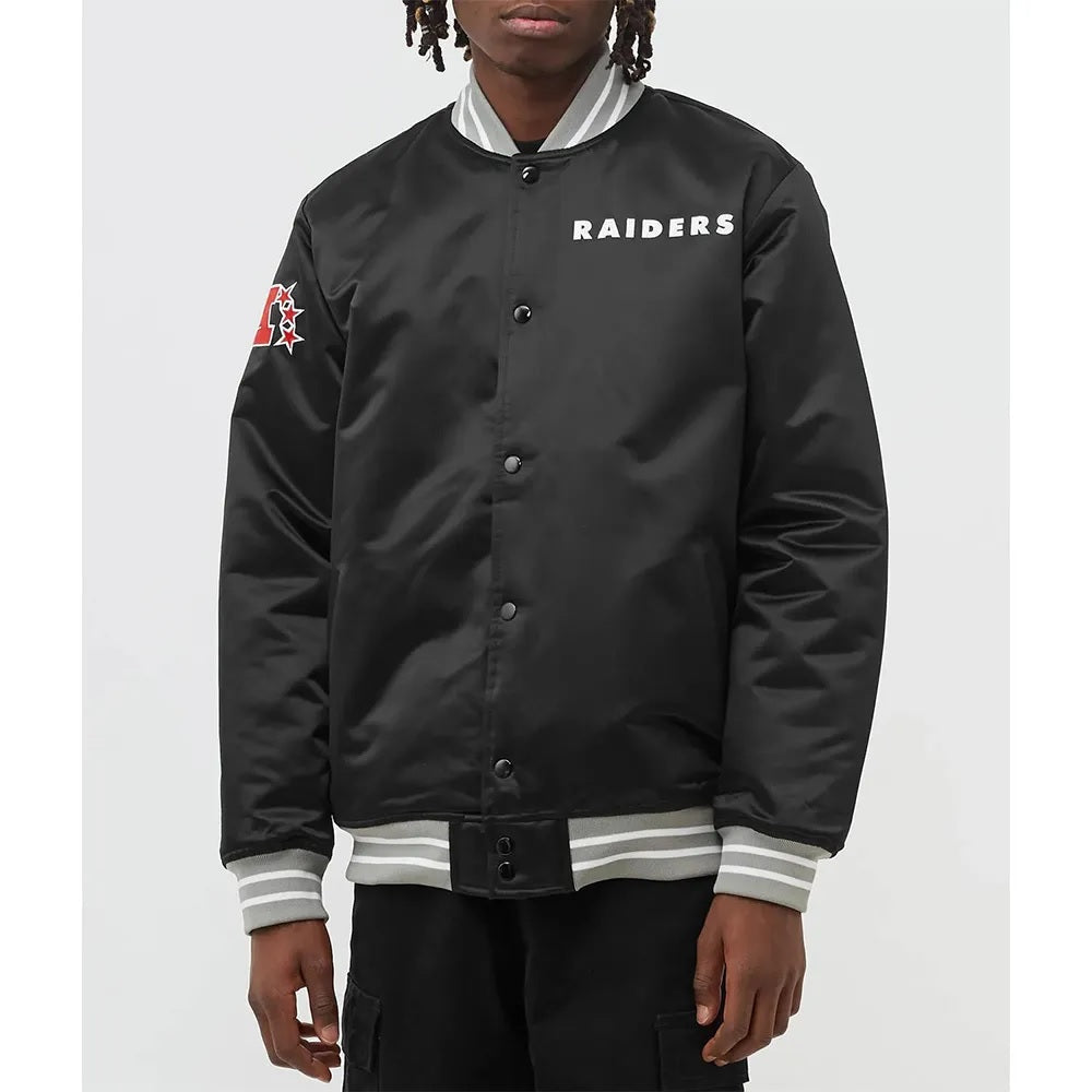 Oakland Raiders Heavyweight Satin Jacket USA Jackets