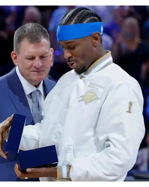 Oklahoma City Thunder 2025 Finals Champions Banner Raising Ceremony Jacket