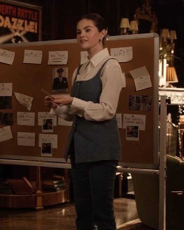 Only Murders In The Building S05 Selena Gomez Blue Vest