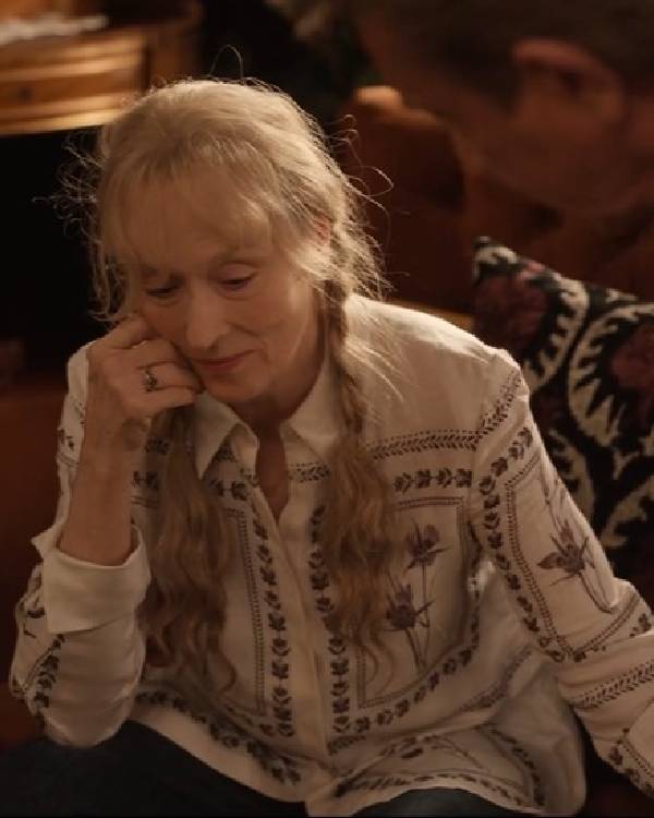 Only Murders in the Building S05 Meryl Streep Printed Blouse