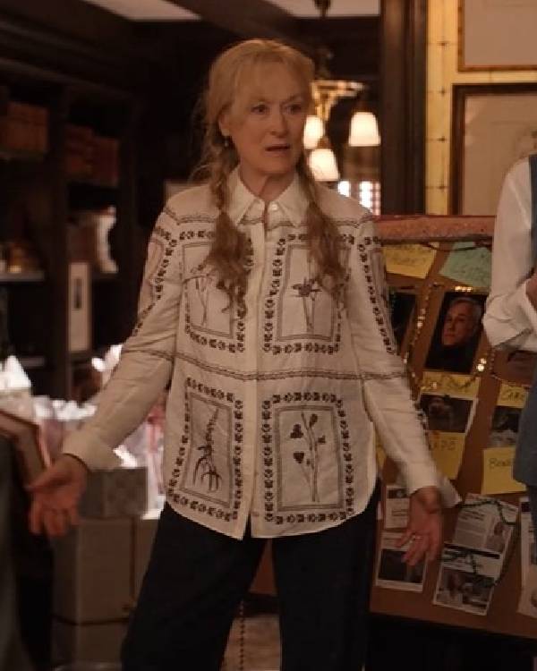 Only Murders in the Building S05 Meryl Streep Printed Blouse
