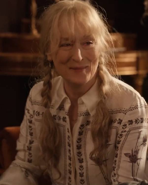 Only Murders in the Building S05 Meryl Streep Printed Blouse