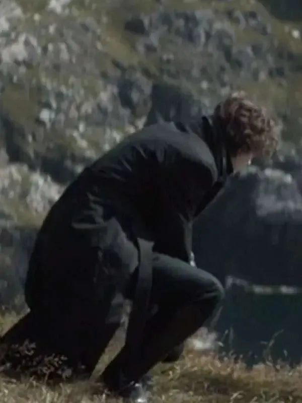 Paul Atreides Signature Black Wool Trench