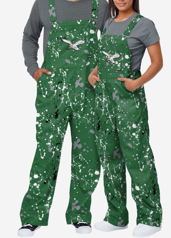 Philadelphia Eagles Mens Kelly Green Overalls