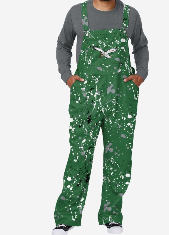 Philadelphia Eagles Mens Kelly Green Overalls