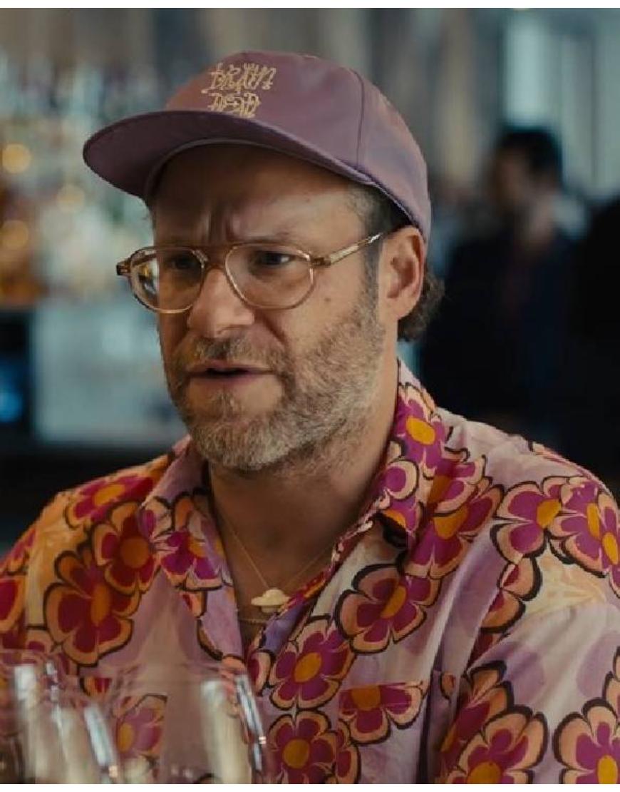 Platonic S02 Seth Rogen Pink Floral Shirt