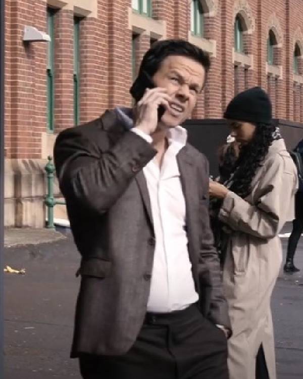Play Dirty 2025 Mark Wahlberg Brown Blazer