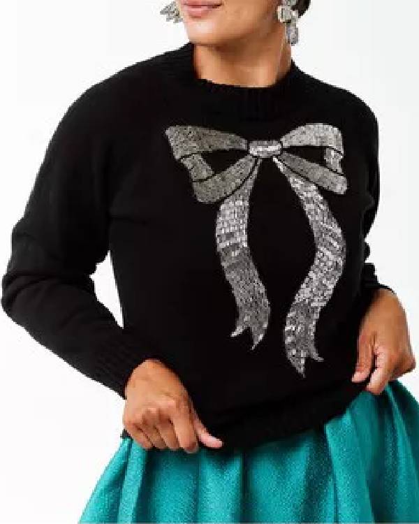Real Housewives of Orange County Shannon Beador Bow Sweater
