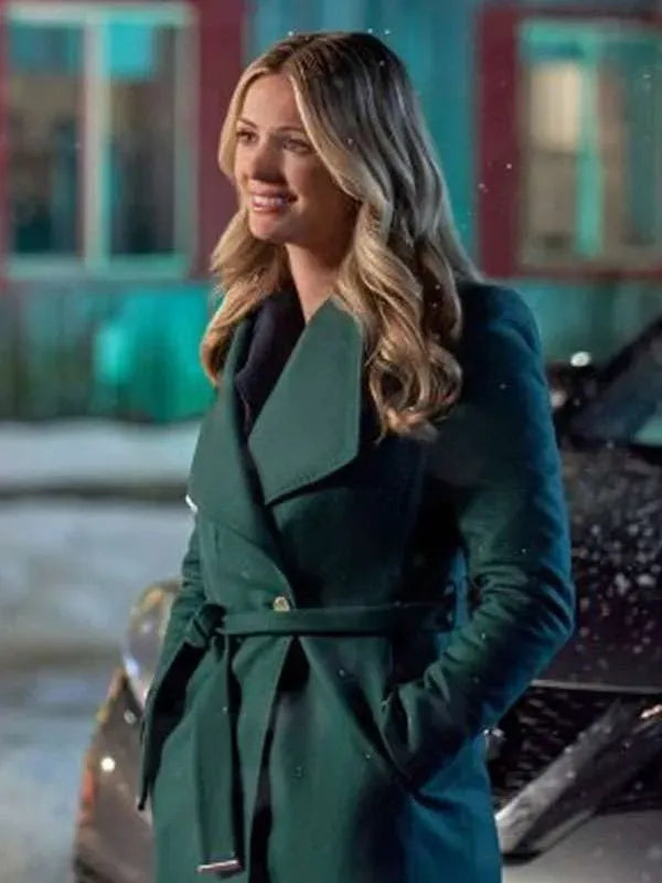 Rebecca Dalton Christmas By Design Green Coat