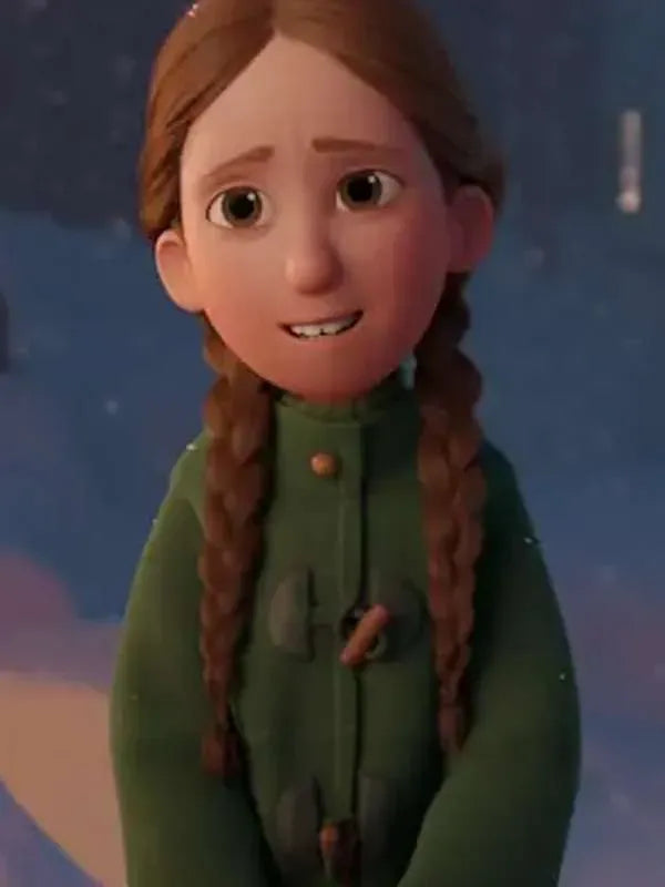 Sam Beccles That Christmas 2024 Green Hooded Jacket