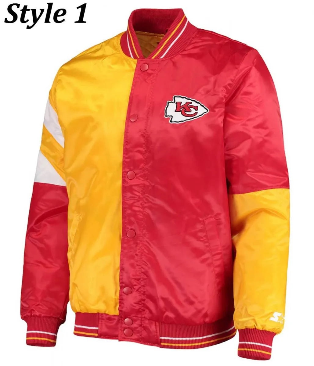 Varsity Kansas City Chiefs Satin Jacket USA Jackets