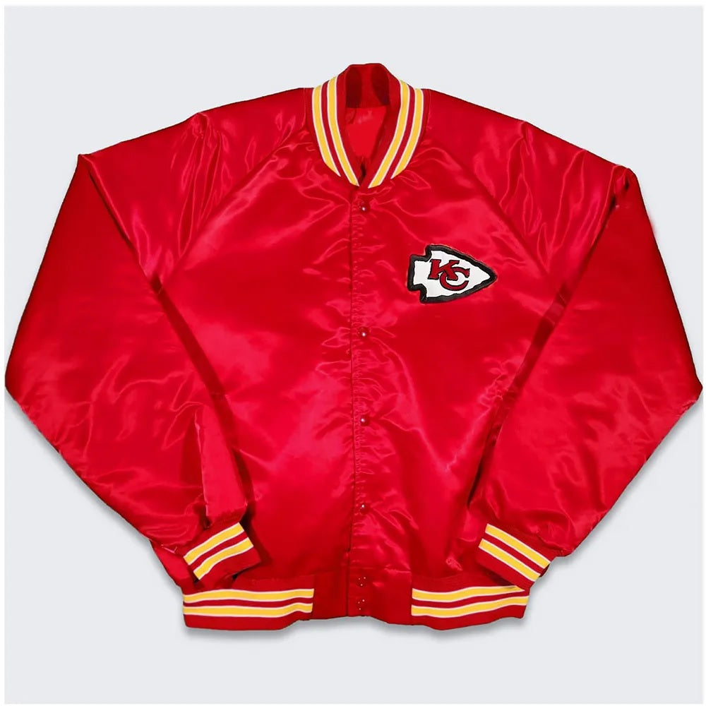 Kansas City Chiefs Varsity Red Satin Jacket USA Jackets