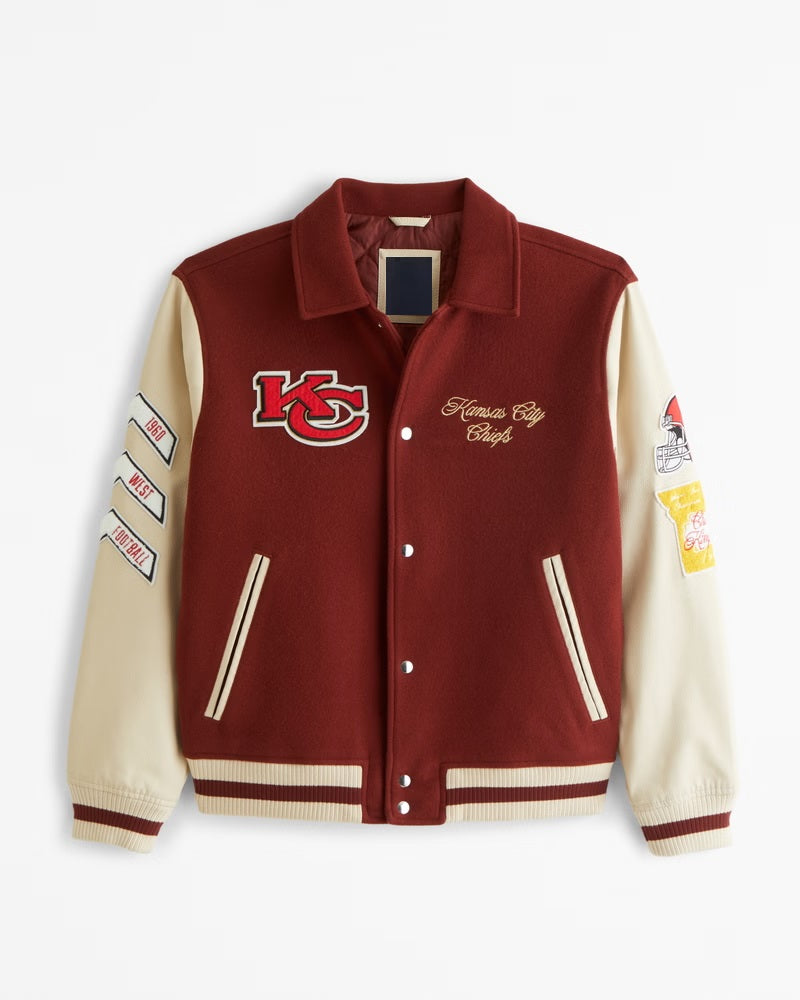 Kansas City Chiefs Varsity Bomber Jacket USA Jackets