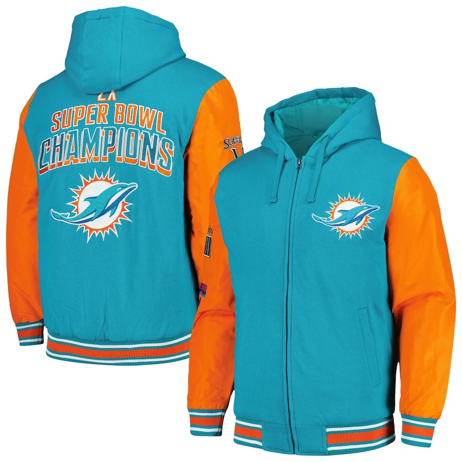 Miami Dolphins Super Bowl Champions Hoodie Jacket USA Jackets