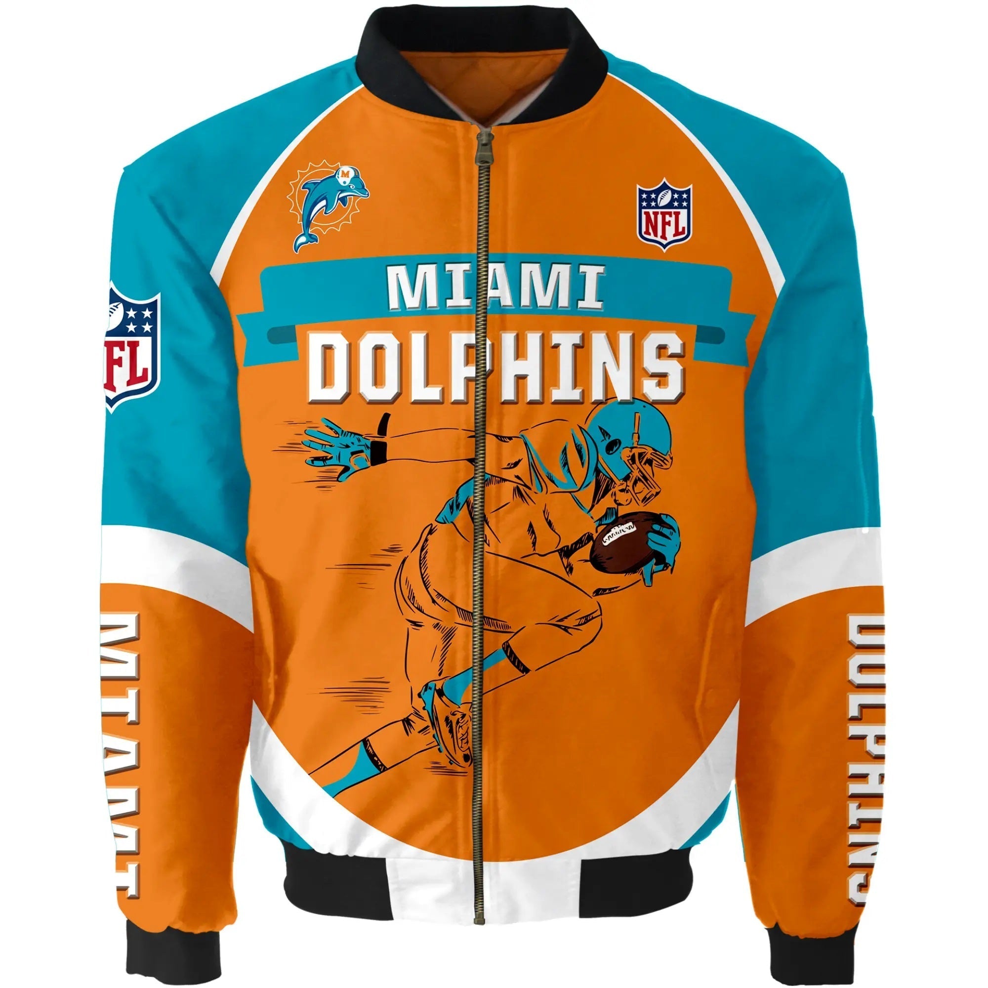 Miami Dolphins Team Players Varsity Jacket USA Jackets