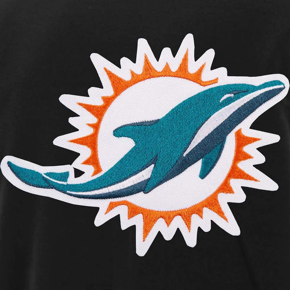Miami Dolphins Varsity Black and White Jacket USA Jackets