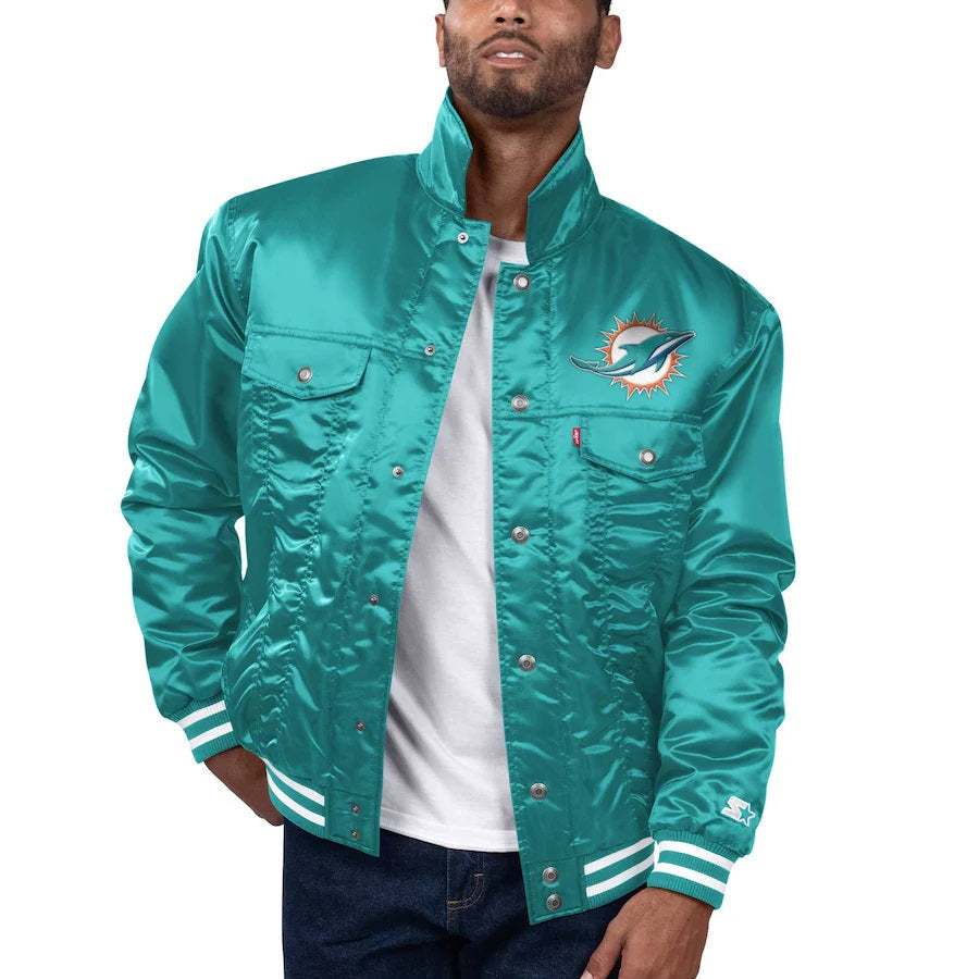 Levis x Starter Miami Dolphins Jacket USA Jackets