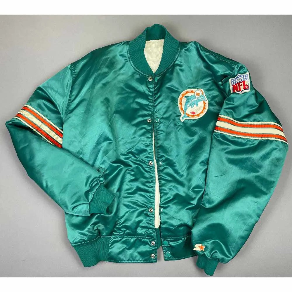 Miami Dolphins 80s Green Jacket USA Jackets