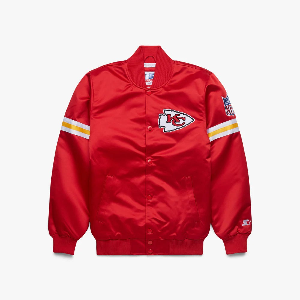 Starter Kansas City Chiefs Heavyweight Satin Jacket USA Jackets