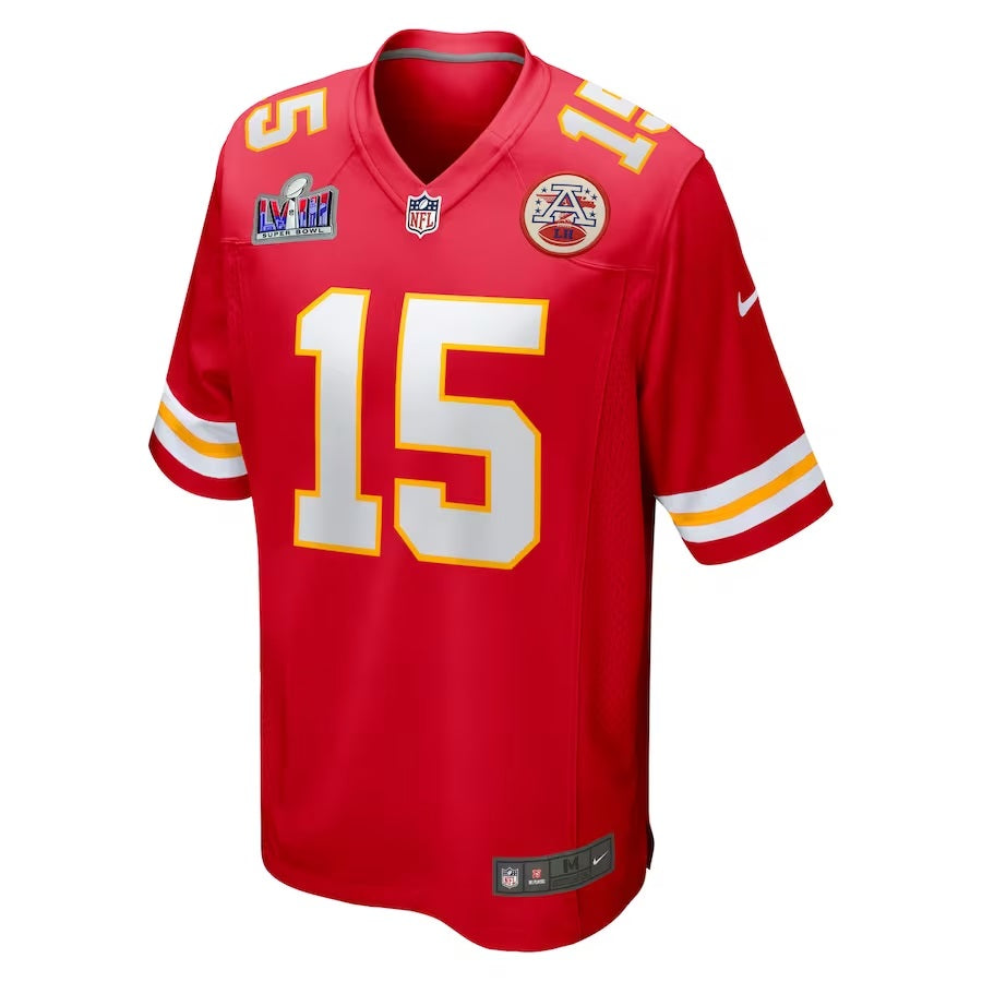 Patrick Mahomes Red Kansas City Chiefs Super Bowl LVIII Game Jersey USA Jackets