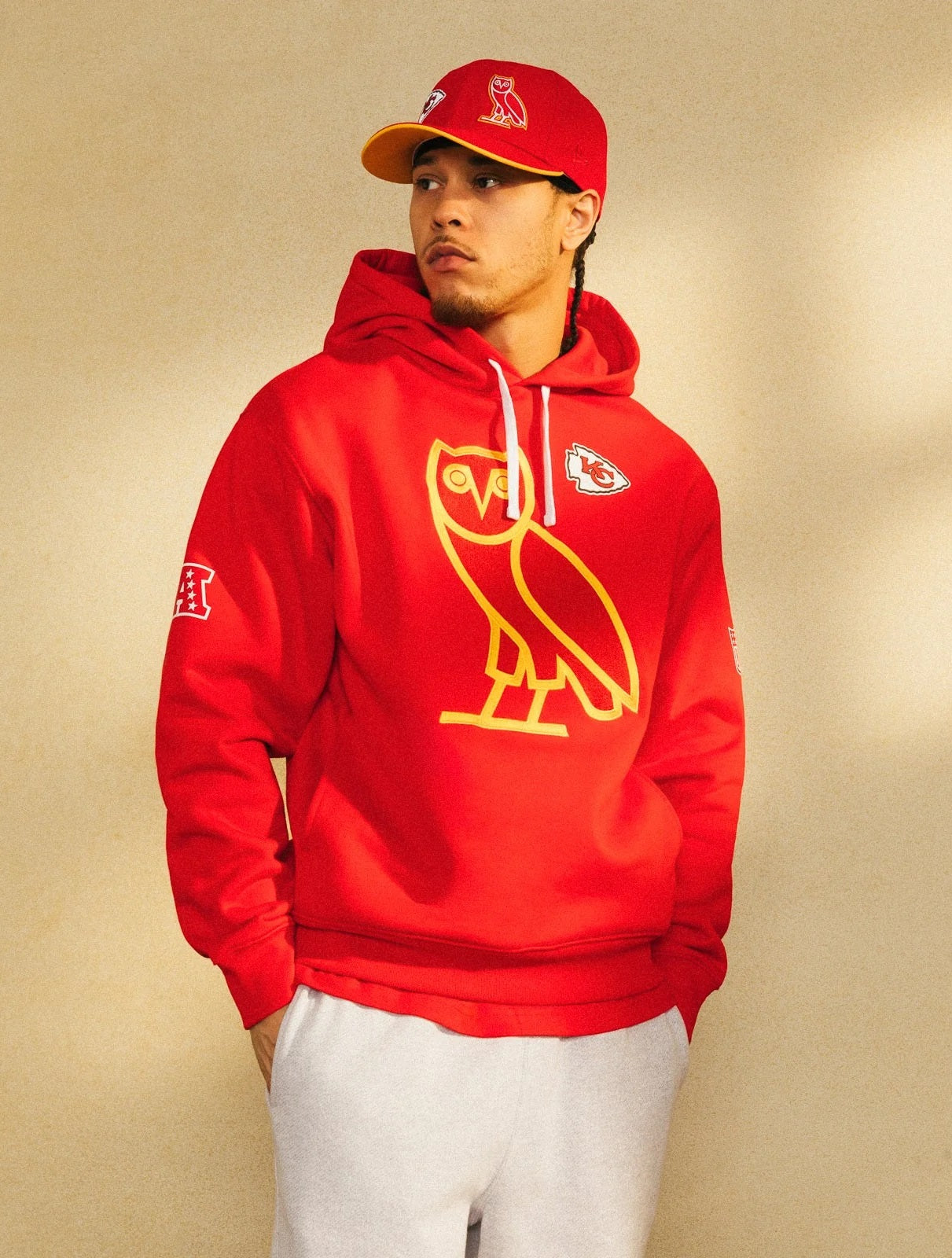 OVO NFL Kansas City Chiefs Hoodie USA Jackets